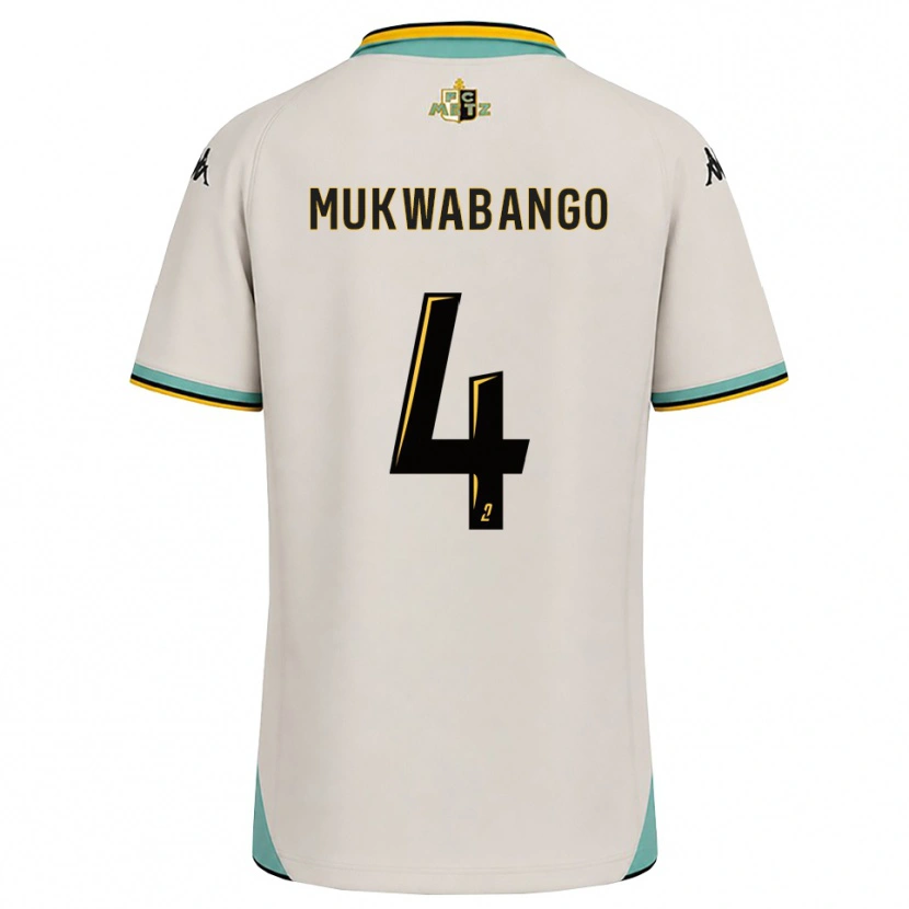 Danxen Kinder Bénit Mukwabango #4 Florales Weiß Schwarz Auswärtstrikot Trikot 2026/27 T-Shirt