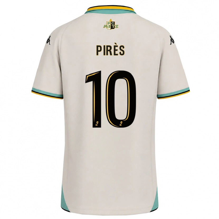 Danxen Kinder Théo Pirès #10 Florales Weiß Schwarz Auswärtstrikot Trikot 2026/27 T-Shirt