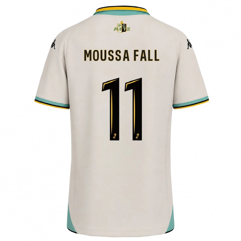 Danxen Kinder Pape Moussa Fall #11 Florales Weiß Schwarz Auswärtstrikot Trikot 2026/27 T-Shirt