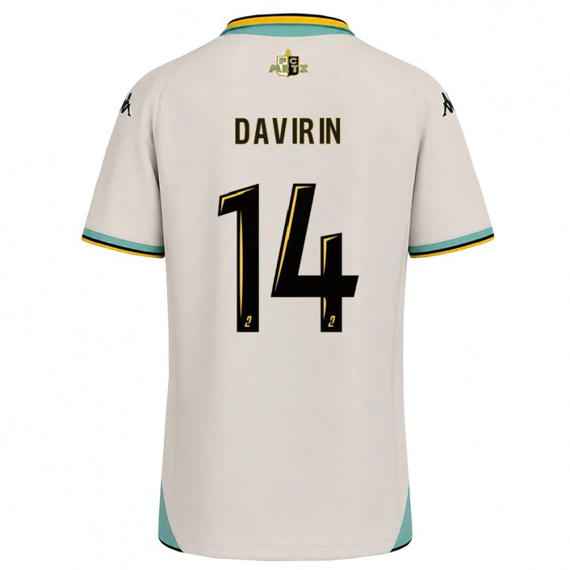 Danxen Kinder Pierre-Alexandre Davirin #14 Florales Weiß Schwarz Auswärtstrikot Trikot 2026/27 T-Shirt