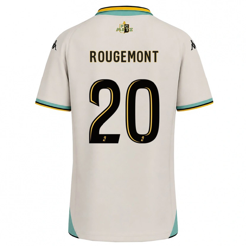 Danxen Kinder Justine Rougemont #20 Florales Weiß Schwarz Auswärtstrikot Trikot 2026/27 T-Shirt
