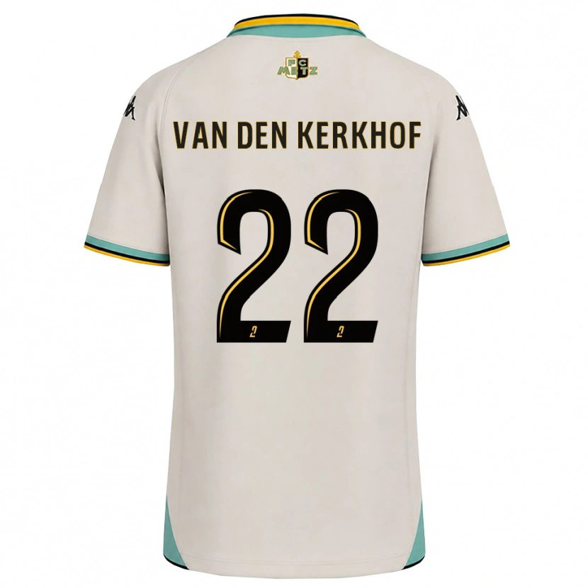Danxen Kinder Kevin Van Den Kerkhof #22 Florales Weiß Schwarz Auswärtstrikot Trikot 2026/27 T-Shirt