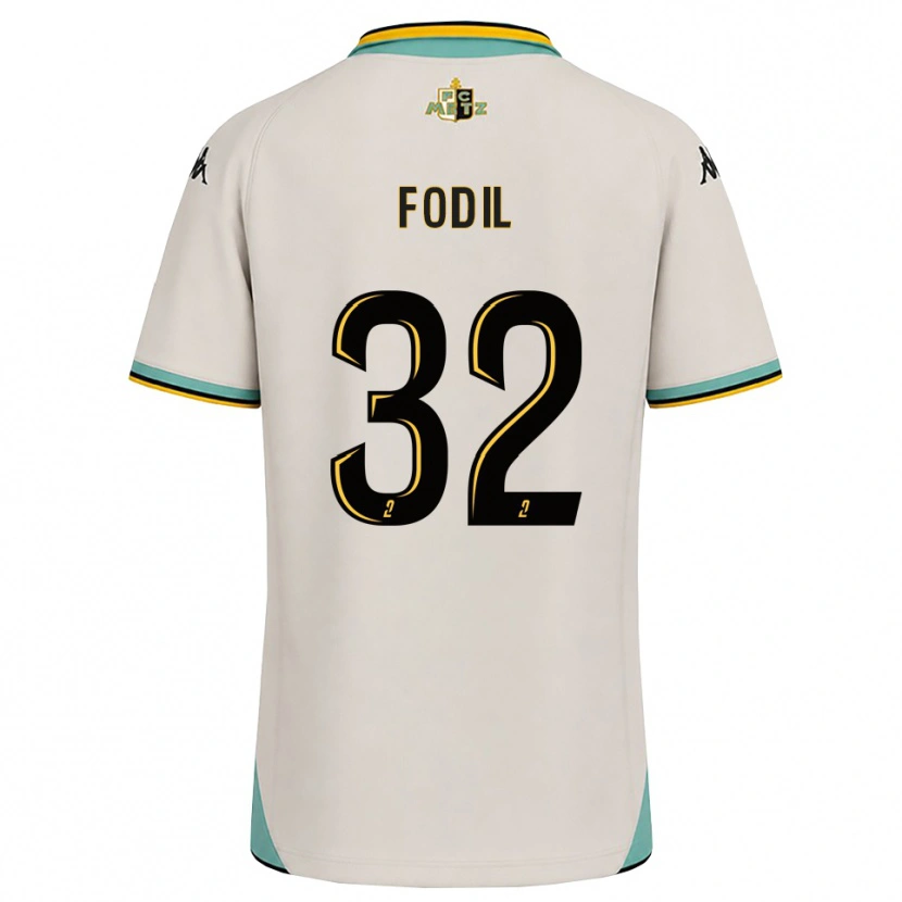 Danxen Kinder Maria Fodil #32 Florales Weiß Schwarz Auswärtstrikot Trikot 2026/27 T-Shirt