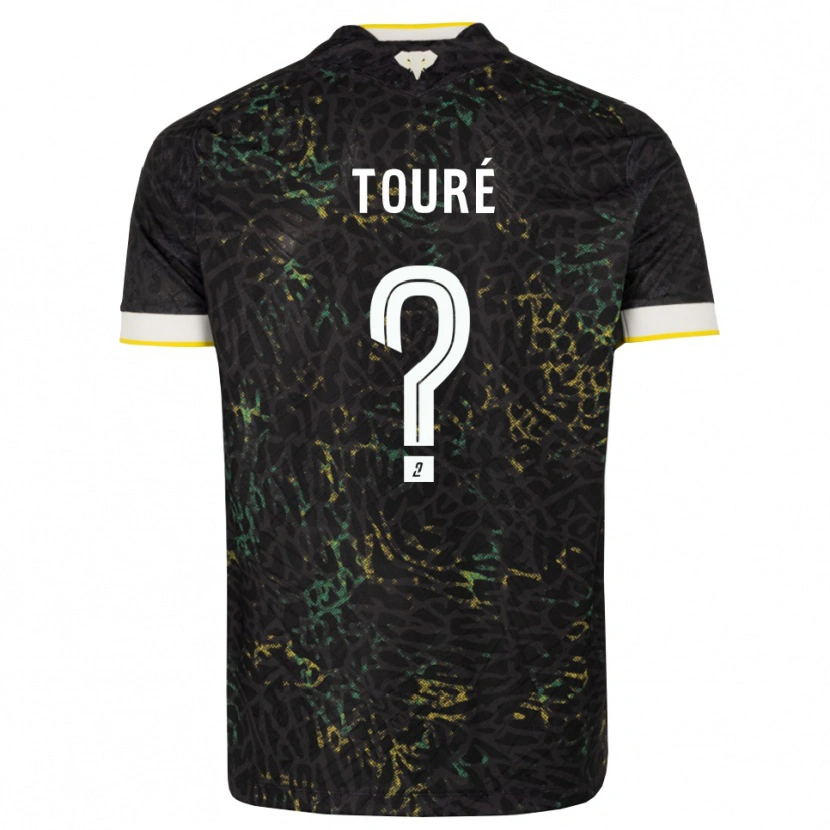 Danxen Kinder Sankoumba Touré #0 Schwarz Weiß Gelb Auswärtstrikot Trikot 2026/27 T-Shirt