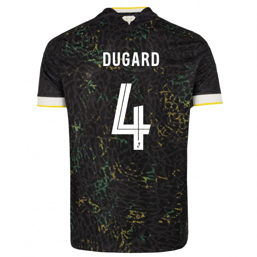 Danxen Kinder Taïgy Dugard #4 Schwarz Weiß Gelb Auswärtstrikot Trikot 2026/27 T-Shirt