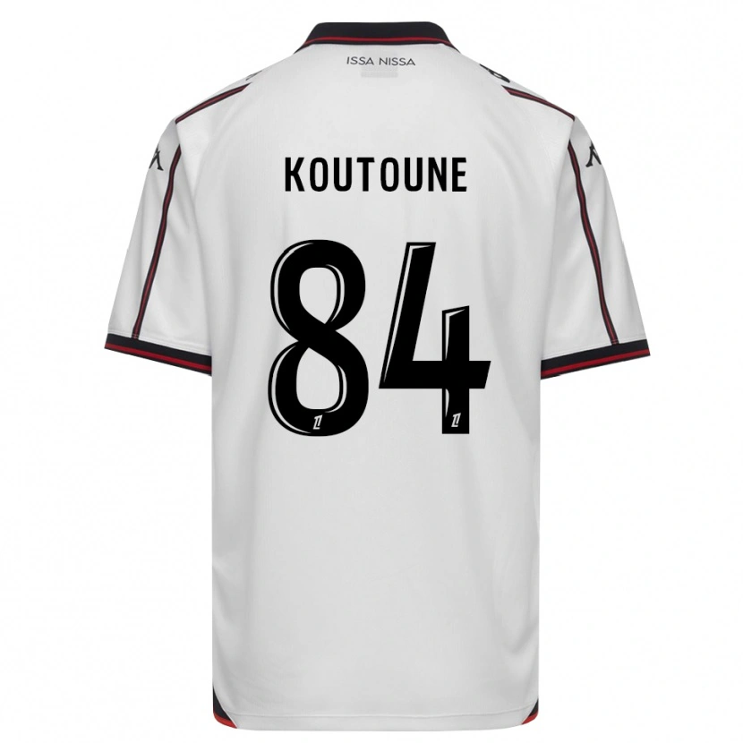 Danxen Kinder Hamza Koutoune #84 Schwarz Weiß Auswärtstrikot Trikot 2026/27 T-Shirt
