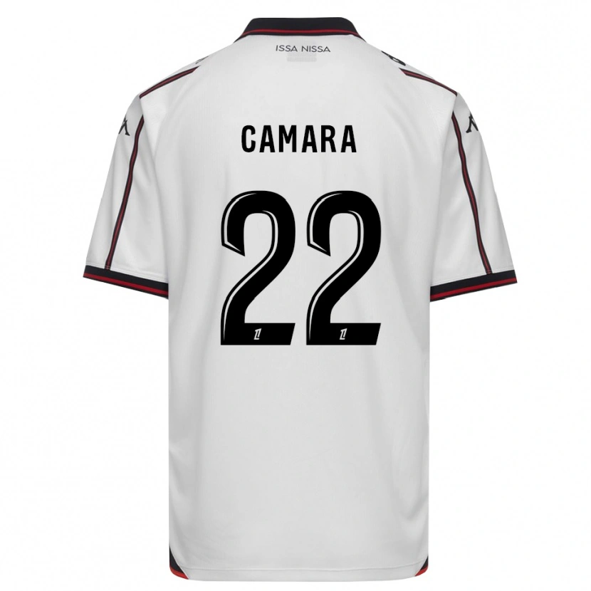 Danxen Kinder Issiaga Camara #22 Schwarz Weiß Auswärtstrikot Trikot 2026/27 T-Shirt