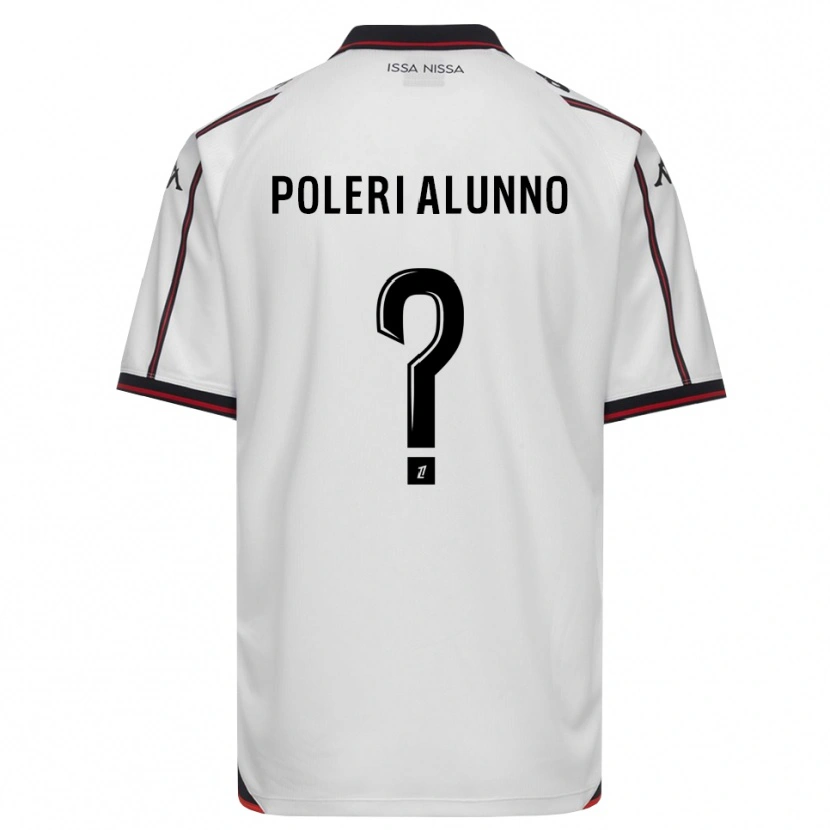 Danxen Kinder Mathis Poleri Alunno #0 Schwarz Weiß Auswärtstrikot Trikot 2026/27 T-Shirt