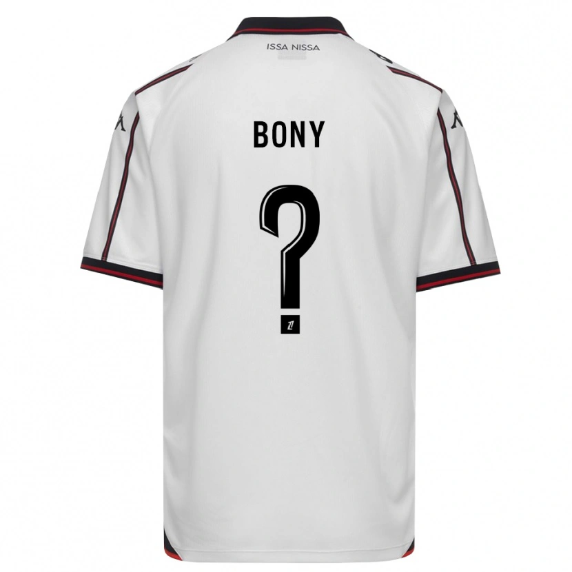 Danxen Kinder Geoffroy Bony #0 Schwarz Weiß Auswärtstrikot Trikot 2026/27 T-Shirt