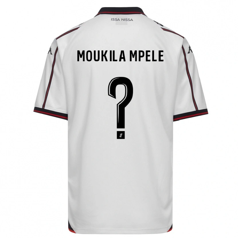 Danxen Kinder Beny Moukila Mpele #0 Schwarz Weiß Auswärtstrikot Trikot 2026/27 T-Shirt