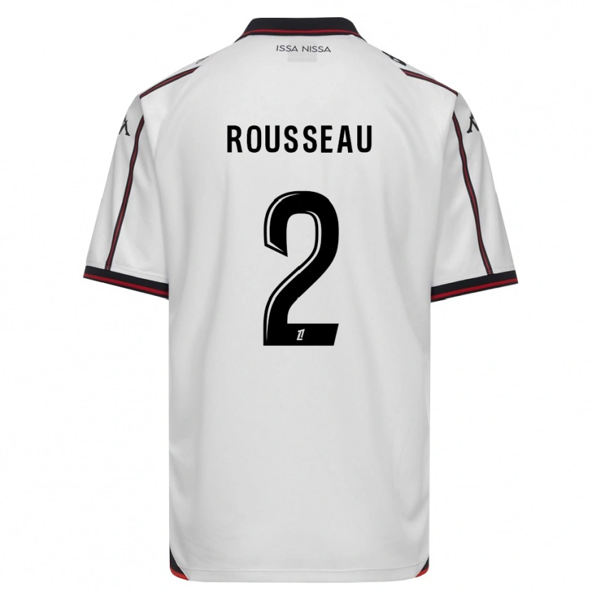 Danxen Kinder Marina Rousseau #2 Schwarz Weiß Auswärtstrikot Trikot 2026/27 T-Shirt
