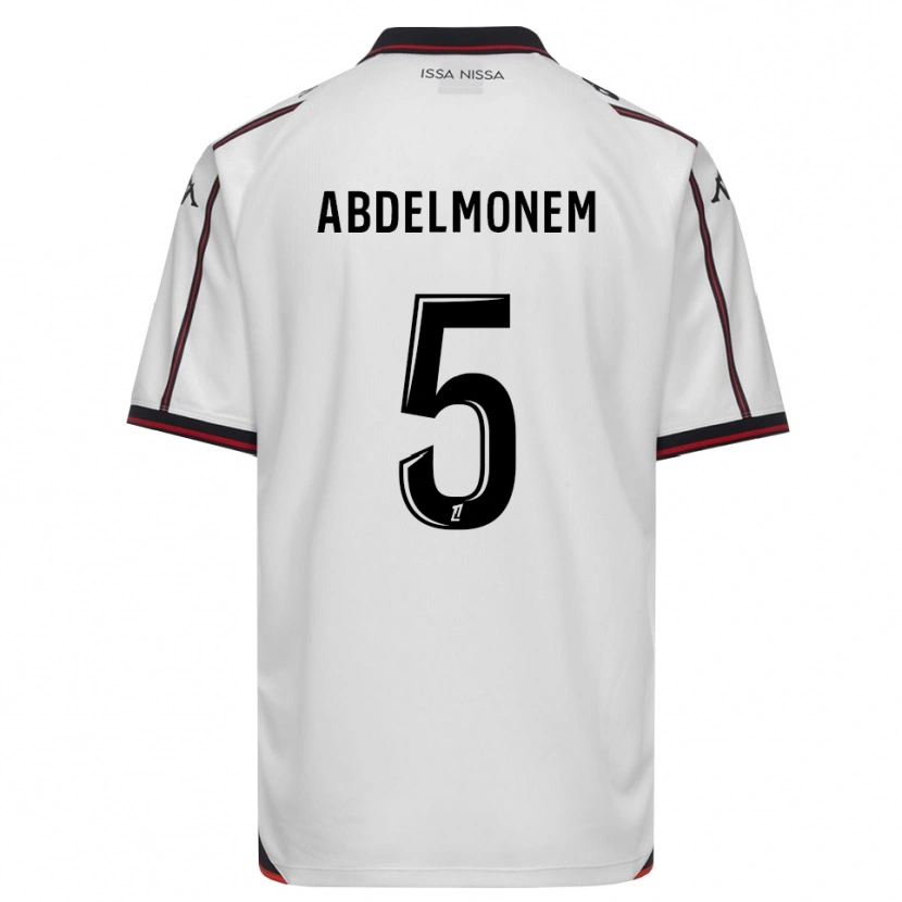 Danxen Kinder Mohamed Abdelmonem #5 Schwarz Weiß Auswärtstrikot Trikot 2026/27 T-Shirt