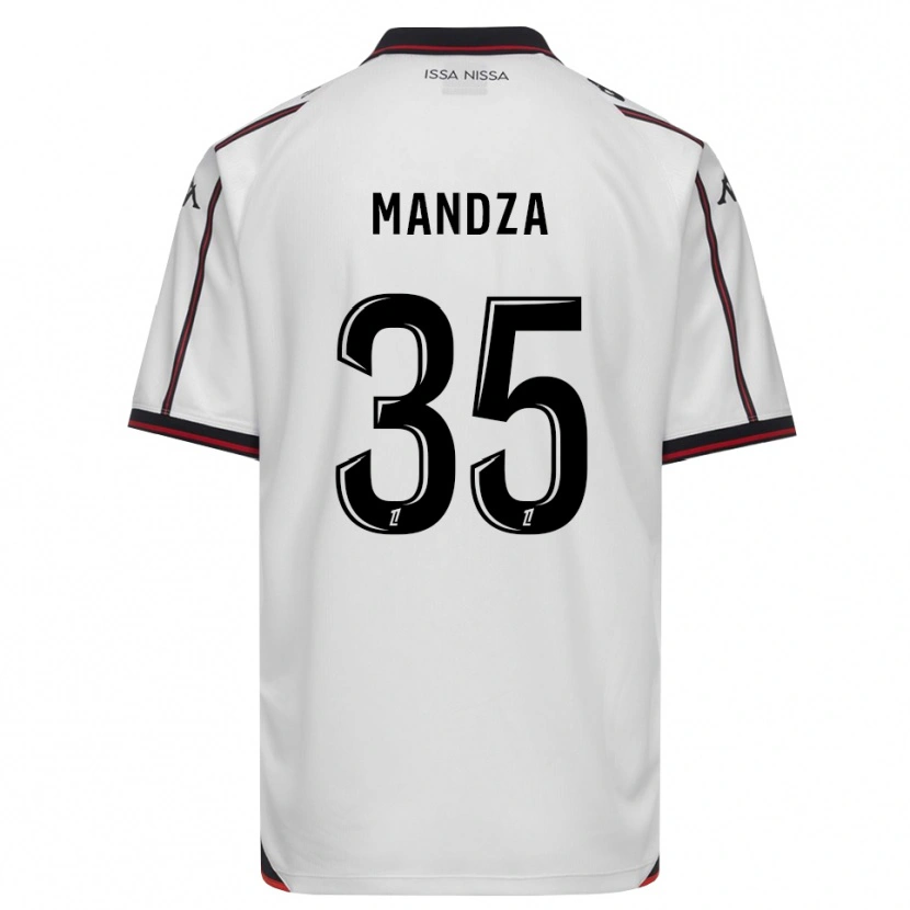 Danxen Kinder Xavier Mandza #35 Schwarz Weiß Auswärtstrikot Trikot 2026/27 T-Shirt