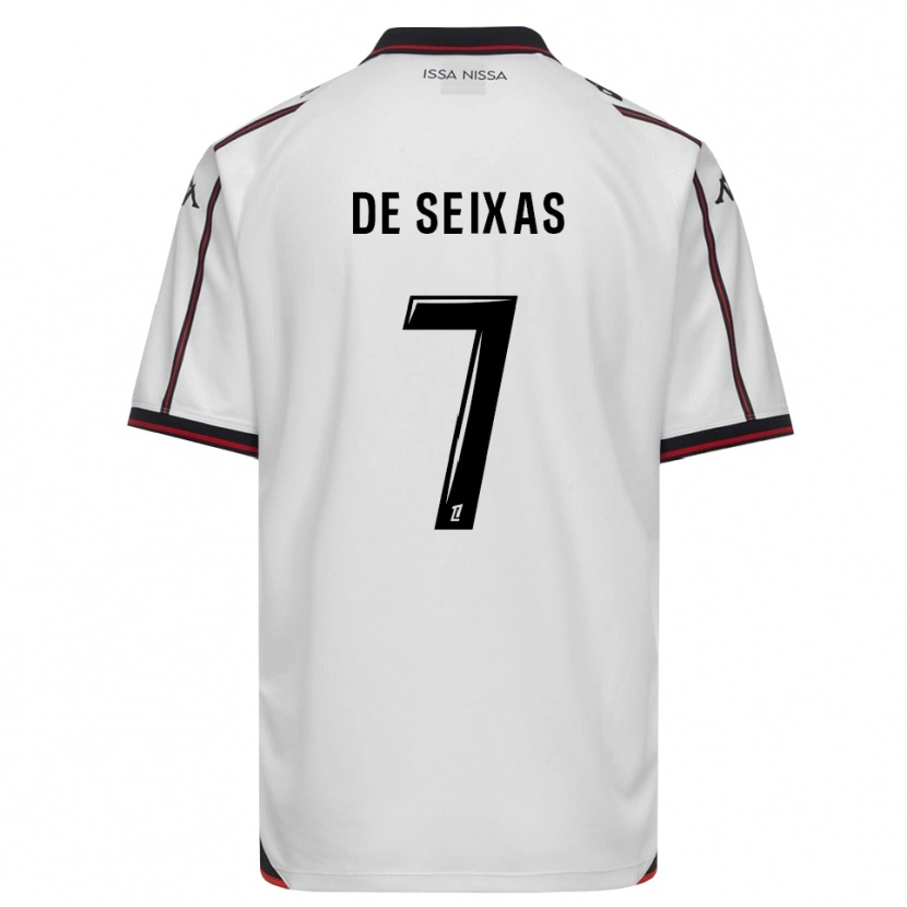 Danxen Kinder Morgane De Seixas #7 Schwarz Weiß Auswärtstrikot Trikot 2026/27 T-Shirt