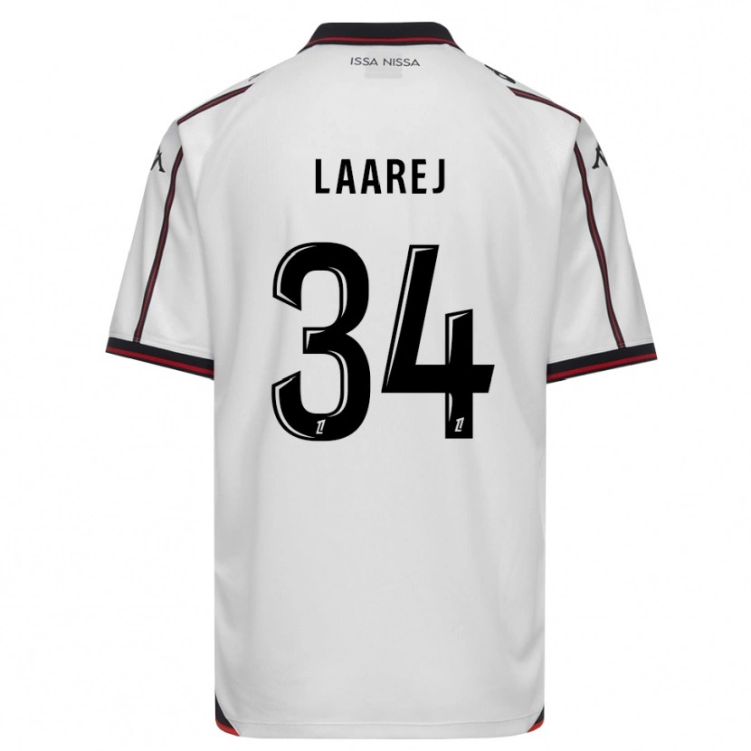Danxen Kinder Nassim Laarej #34 Schwarz Weiß Auswärtstrikot Trikot 2026/27 T-Shirt