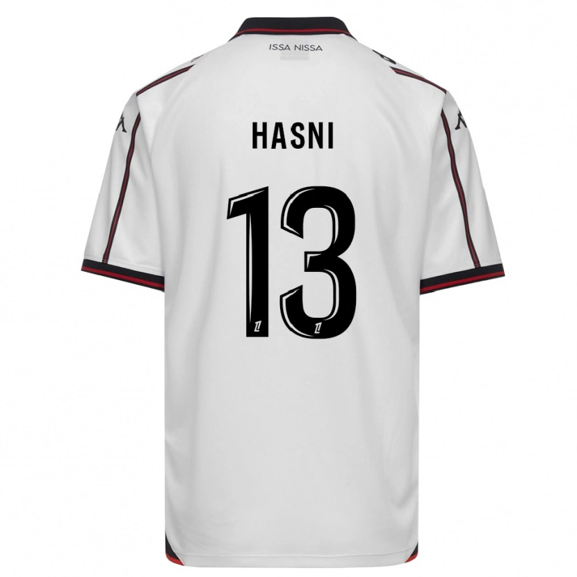 Danxen Kinder Zinedine Hasni #13 Schwarz Weiß Auswärtstrikot Trikot 2026/27 T-Shirt