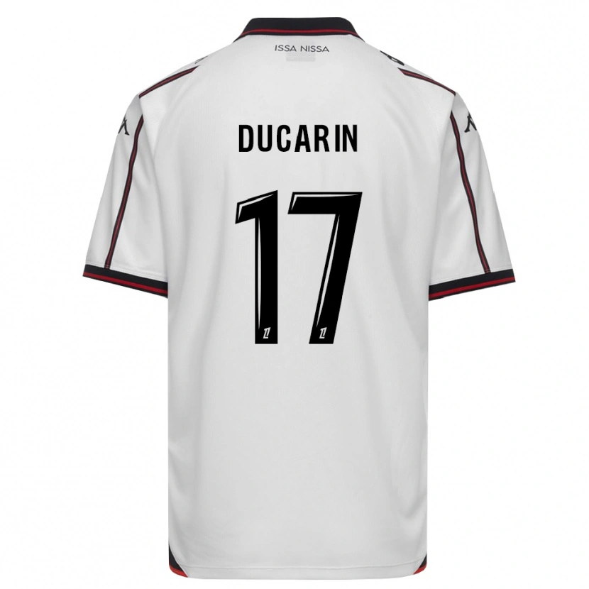 Danxen Kinder Léa Ducarin #17 Schwarz Weiß Auswärtstrikot Trikot 2026/27 T-Shirt