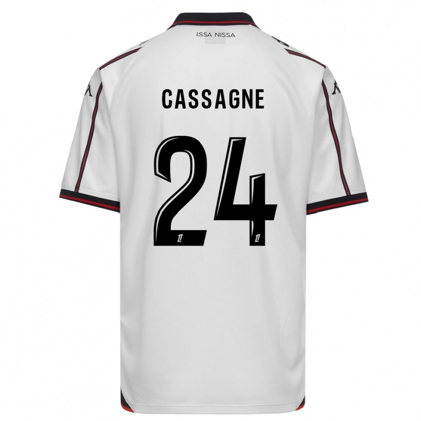 Danxen Kinder Léa Cassagne #24 Schwarz Weiß Auswärtstrikot Trikot 2026/27 T-Shirt