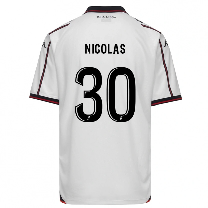 Danxen Kinder Lina-Lou Nicolas #30 Schwarz Weiß Auswärtstrikot Trikot 2026/27 T-Shirt