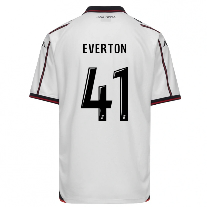Danxen Kinder Everton Pereira Da Silva #41 Schwarz Weiß Auswärtstrikot Trikot 2026/27 T-Shirt