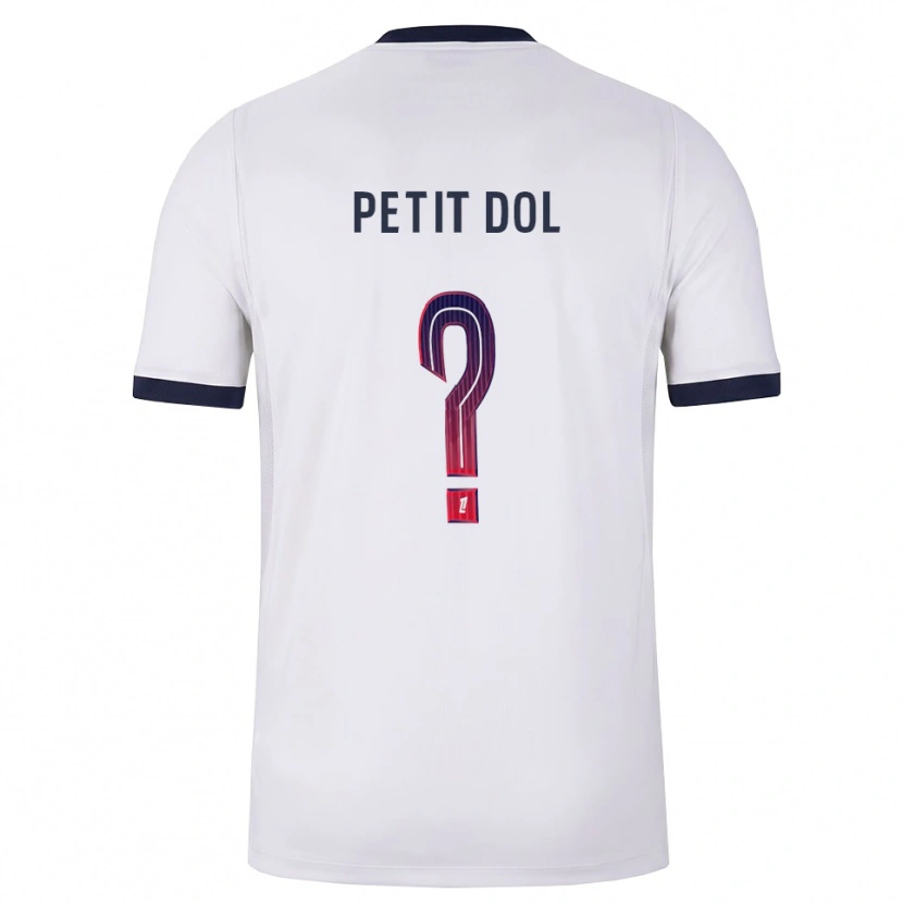 Danxen Kinder Mathieu Petit Dol #0 Weiß Schwarz Rot Auswärtstrikot Trikot 2026/27 T-Shirt