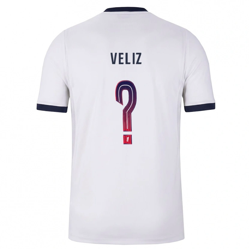 Danxen Kinder Nehemiah Fernandez Veliz #0 Weiß Schwarz Rot Auswärtstrikot Trikot 2026/27 T-Shirt