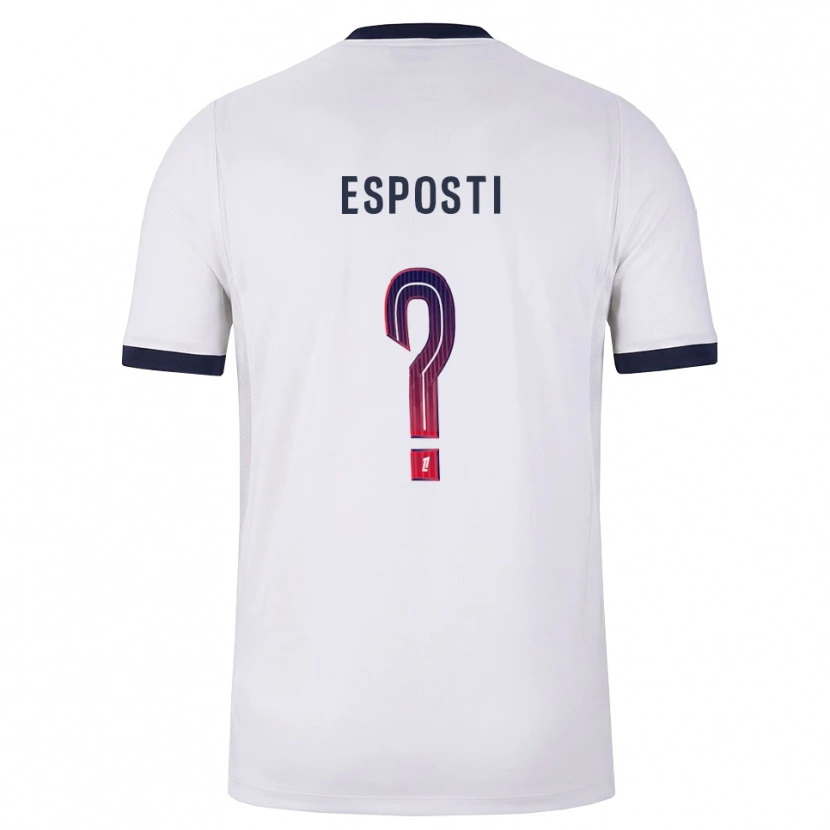Danxen Kinder Ines Degli Esposti #0 Weiß Schwarz Rot Auswärtstrikot Trikot 2026/27 T-Shirt