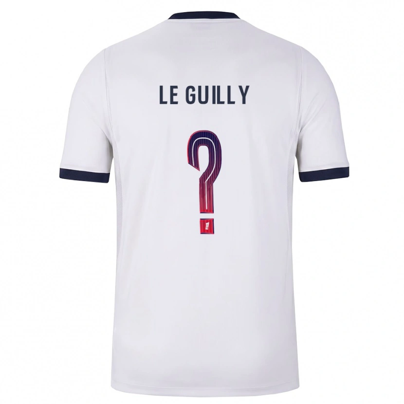 Danxen Kinder Eden Le Guilly #0 Weiß Schwarz Rot Auswärtstrikot Trikot 2026/27 T-Shirt