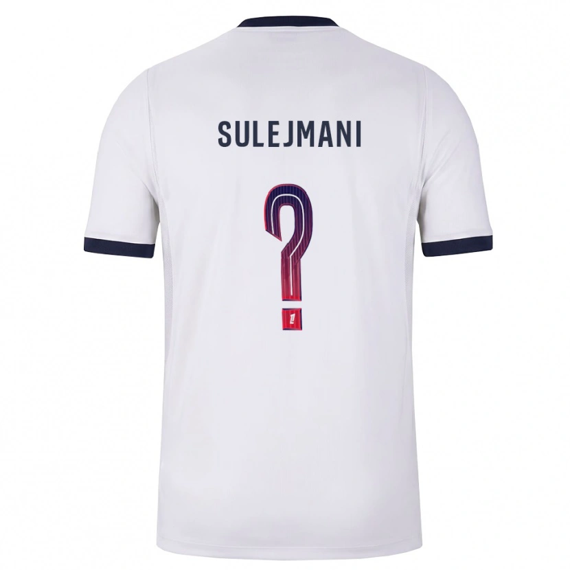 Danxen Kinder Lora Sulejmani #0 Weiß Schwarz Rot Auswärtstrikot Trikot 2026/27 T-Shirt