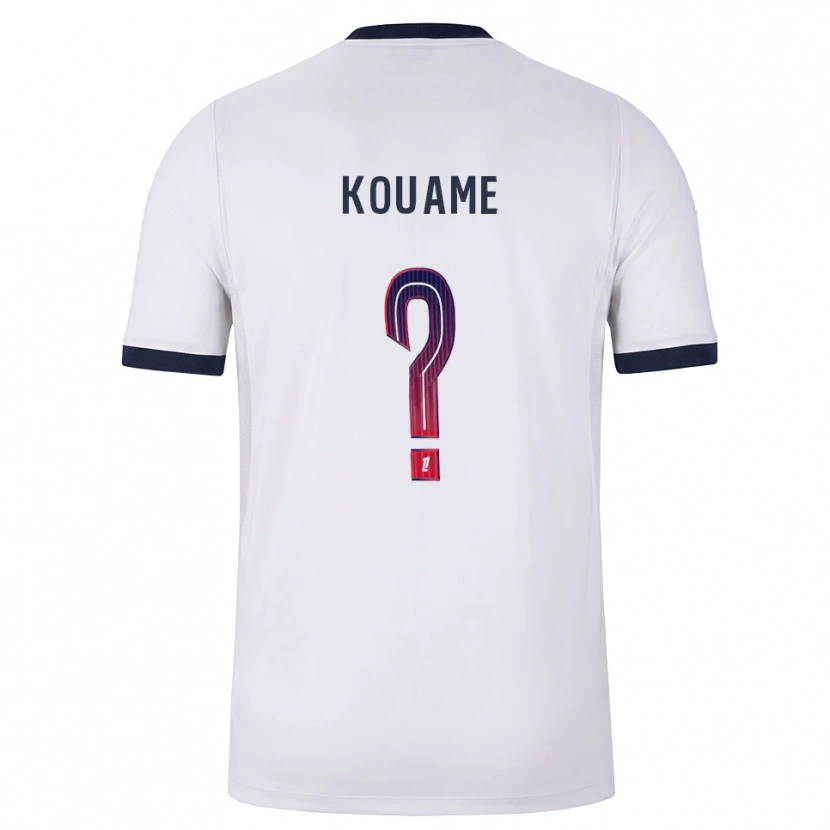 Danxen Kinder Kelly Kouame #0 Weiß Schwarz Rot Auswärtstrikot Trikot 2026/27 T-Shirt