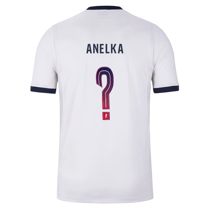 Danxen Kinder Kaïs Anelka #0 Weiß Schwarz Rot Auswärtstrikot Trikot 2026/27 T-Shirt