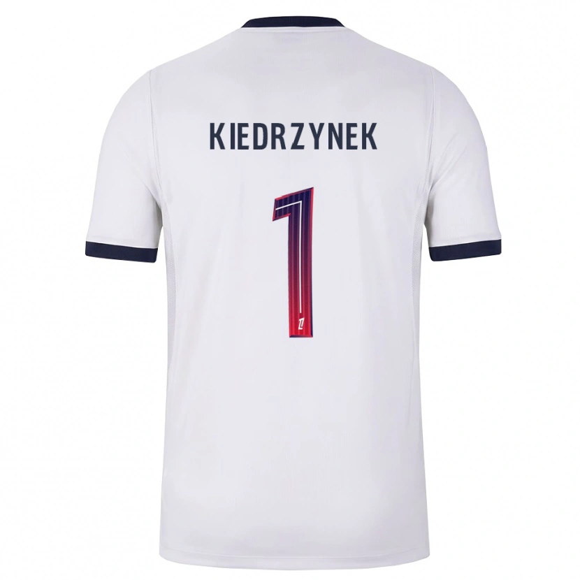 Danxen Kinder Katarzyna Kiedrzynek #1 Weiß Schwarz Rot Auswärtstrikot Trikot 2026/27 T-Shirt