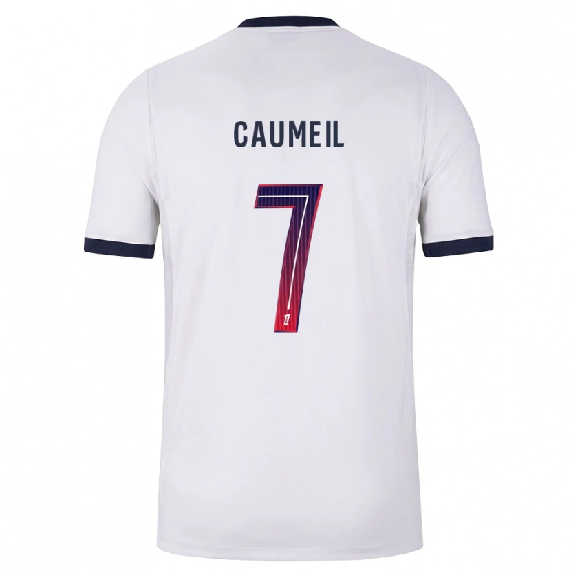 Danxen Kinder Paul Caumeil #7 Weiß Schwarz Rot Auswärtstrikot Trikot 2026/27 T-Shirt