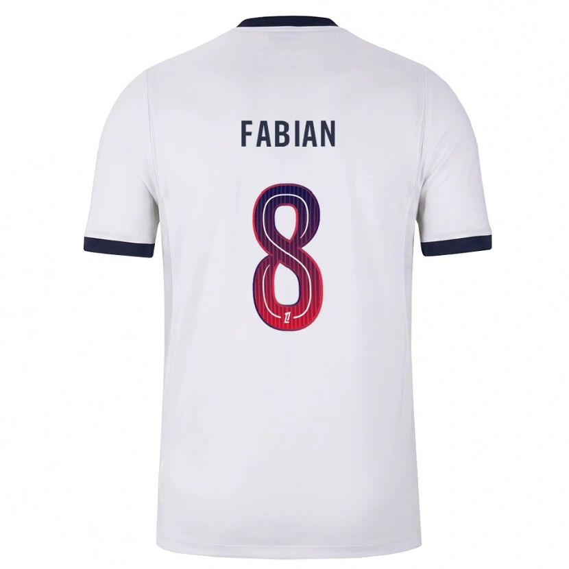 Danxen Kinder Fabián Ruiz #8 Weiß Schwarz Rot Auswärtstrikot Trikot 2026/27 T-Shirt
