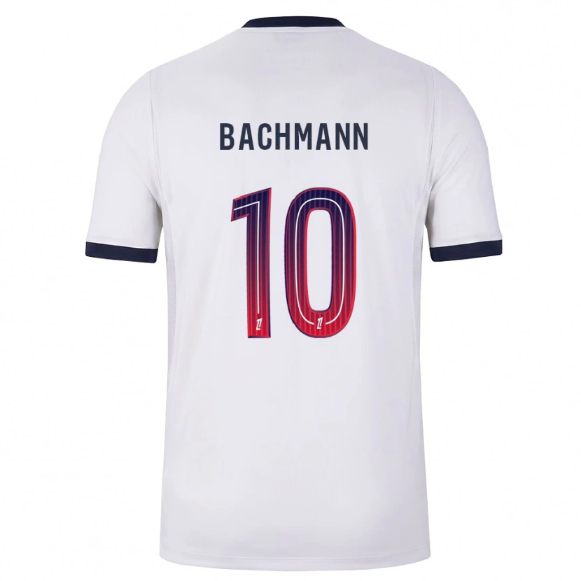 Danxen Kinder Ramona Bachmann #10 Weiß Schwarz Rot Auswärtstrikot Trikot 2026/27 T-Shirt