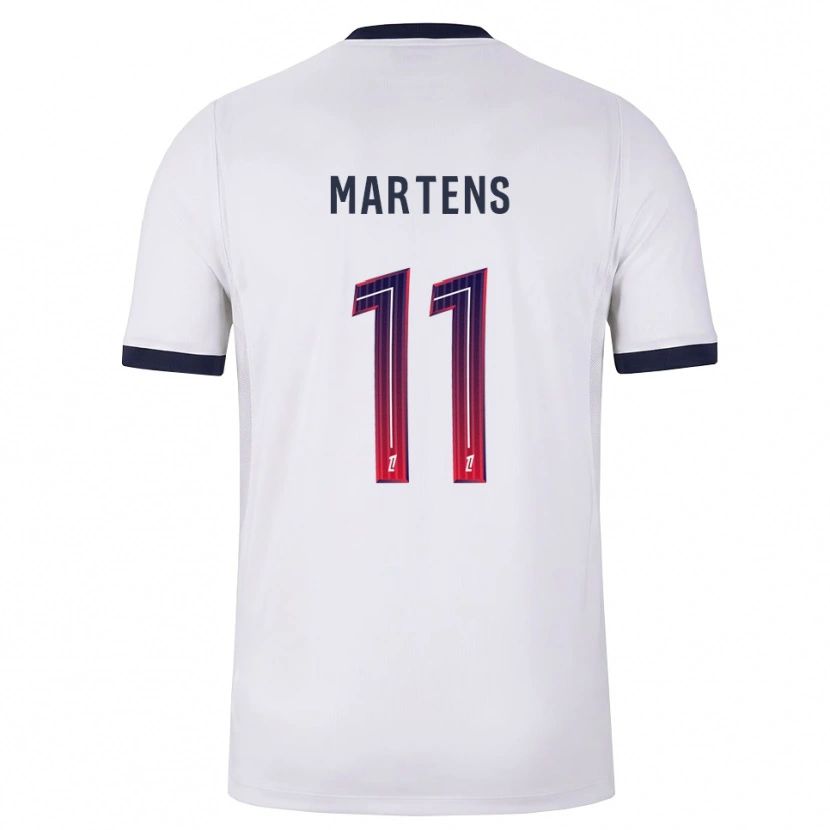 Danxen Kinder Lieke Martens #11 Weiß Schwarz Rot Auswärtstrikot Trikot 2026/27 T-Shirt