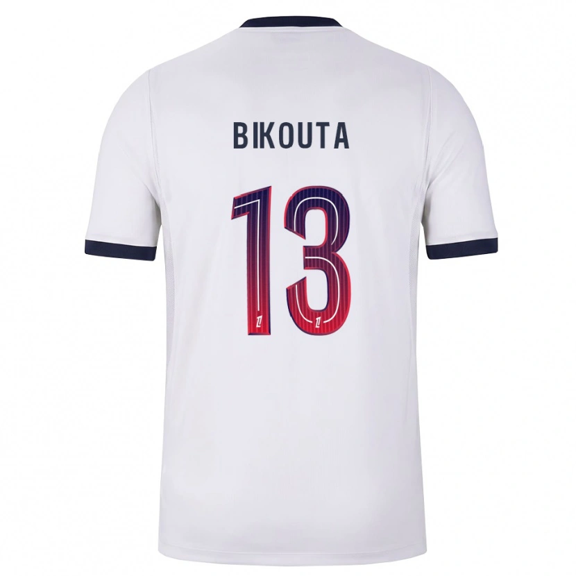 Danxen Kinder Dan-Patrice Bikouta #13 Weiß Schwarz Rot Auswärtstrikot Trikot 2026/27 T-Shirt
