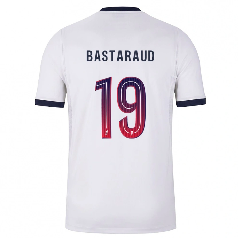 Danxen Kinder Yanis Bastaraud #19 Weiß Schwarz Rot Auswärtstrikot Trikot 2026/27 T-Shirt
