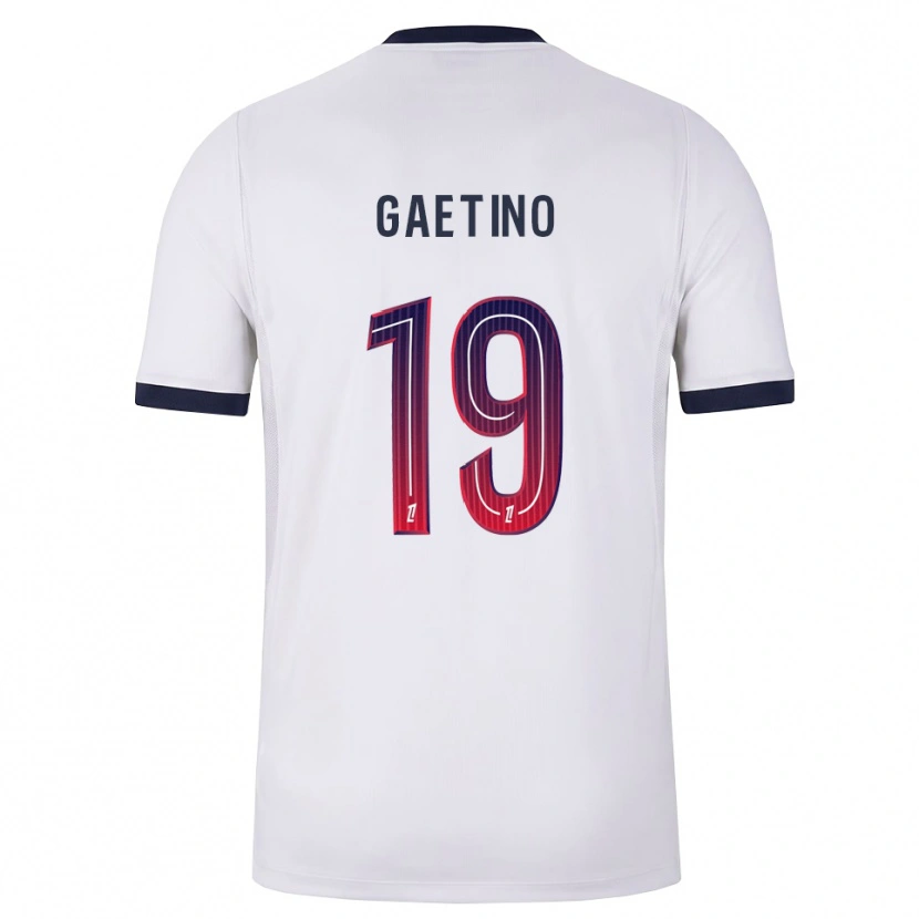 Danxen Kinder Eva Gaetino #19 Weiß Schwarz Rot Auswärtstrikot Trikot 2026/27 T-Shirt