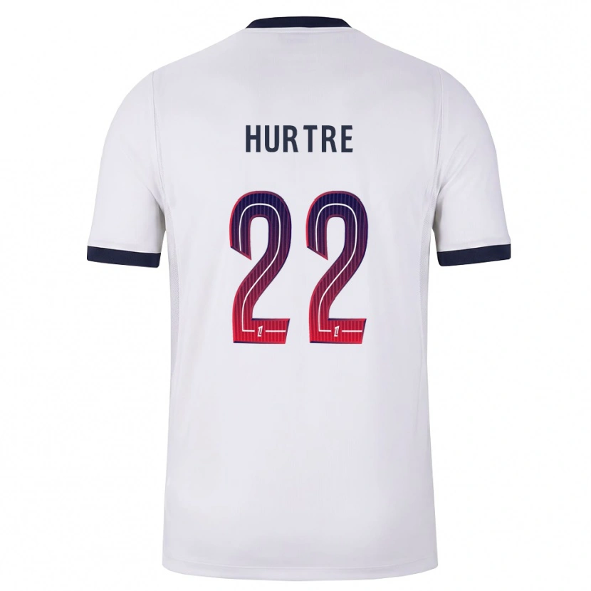 Danxen Kinder Oceane Hurtre #22 Weiß Schwarz Rot Auswärtstrikot Trikot 2026/27 T-Shirt