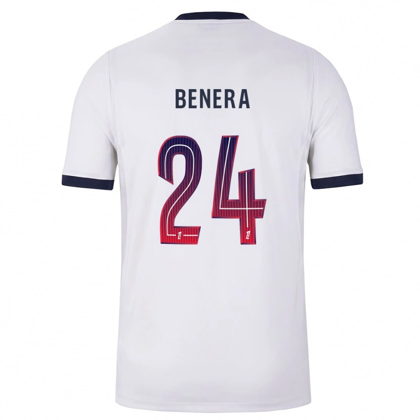 Danxen Kinder Baby Jordy Benera #24 Weiß Schwarz Rot Auswärtstrikot Trikot 2026/27 T-Shirt
