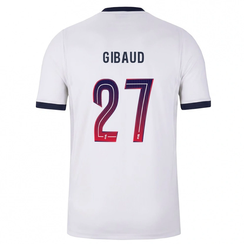 Danxen Kinder Pierre Gibaud #27 Weiß Schwarz Rot Auswärtstrikot Trikot 2026/27 T-Shirt