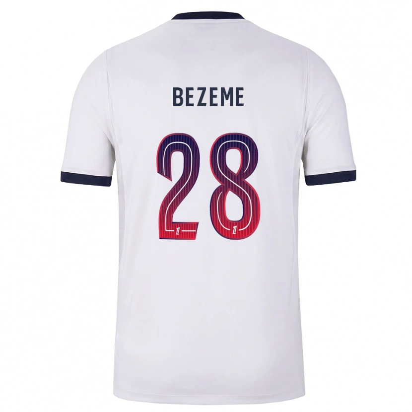 Danxen Kinder Noa Bezeme #28 Weiß Schwarz Rot Auswärtstrikot Trikot 2026/27 T-Shirt