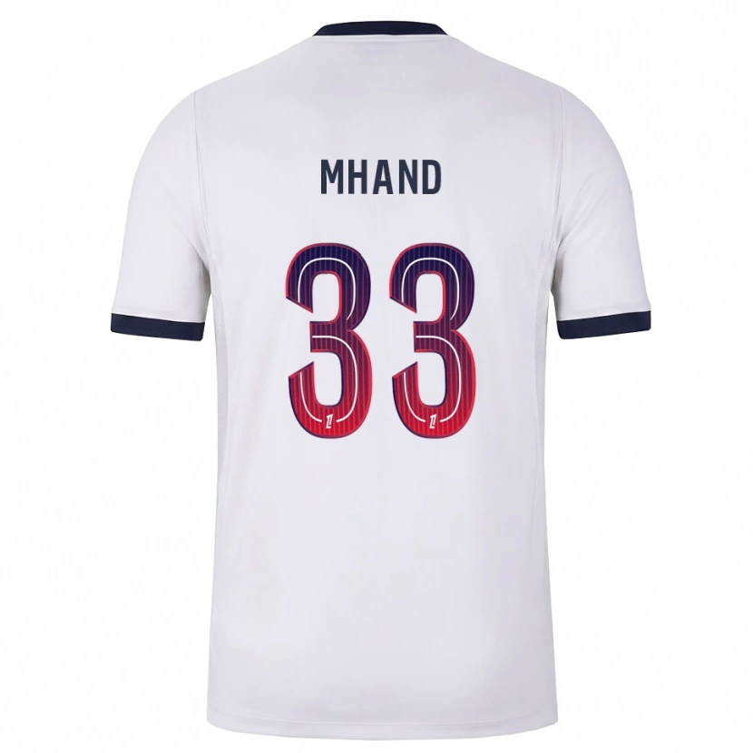 Danxen Kinder Ilian Mhand #33 Weiß Schwarz Rot Auswärtstrikot Trikot 2026/27 T-Shirt