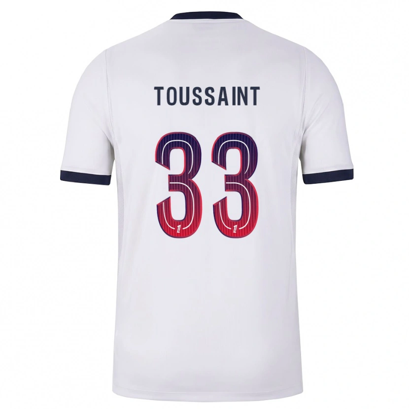 Danxen Kinder Océane Toussaint #33 Weiß Schwarz Rot Auswärtstrikot Trikot 2026/27 T-Shirt