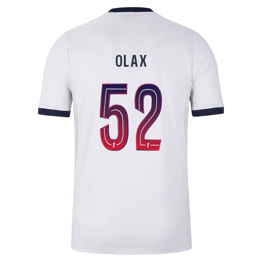 Danxen Kinder Djamy Olax #52 Weiß Schwarz Rot Auswärtstrikot Trikot 2026/27 T-Shirt