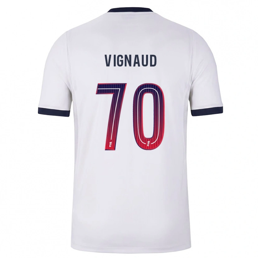 Danxen Kinder Arthur Vignaud #70 Weiß Schwarz Rot Auswärtstrikot Trikot 2026/27 T-Shirt