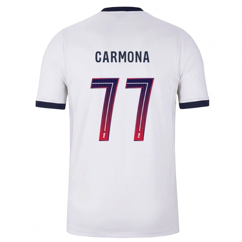 Danxen Kinder Olga Carmona #77 Weiß Schwarz Rot Auswärtstrikot Trikot 2026/27 T-Shirt
