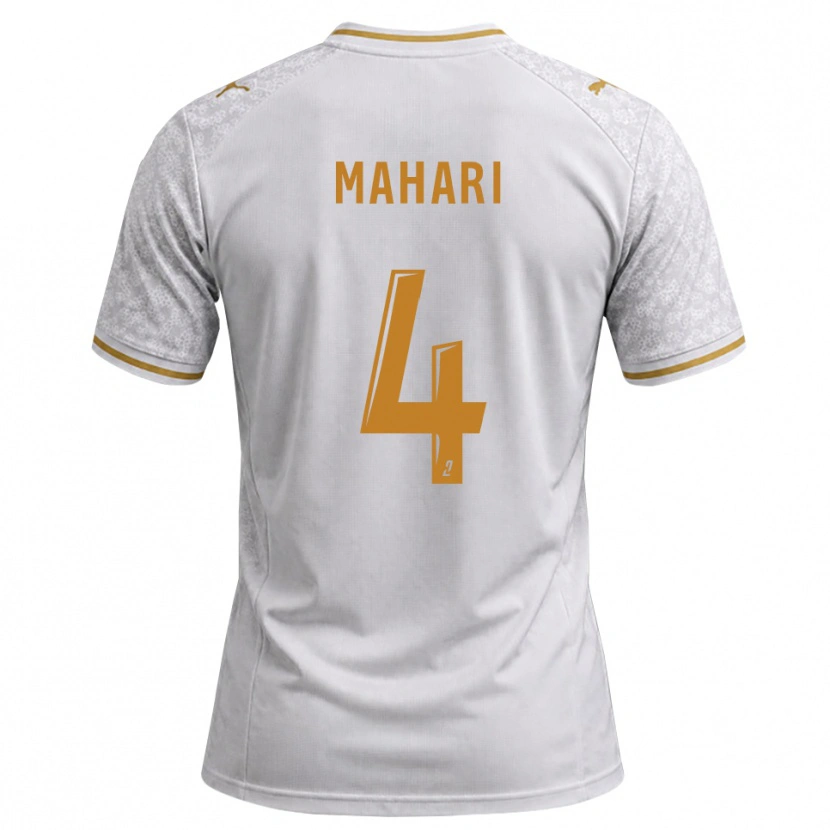 Danxen Kinder Efdon Mahari #4 Weiß Grau Goldrute Auswärtstrikot Trikot 2026/27 T-Shirt
