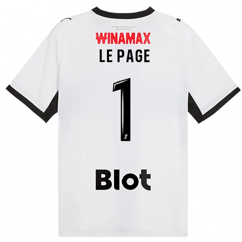 Danxen Kinder Noé Le Page #1 Schwarz Weiß Rot Auswärtstrikot Trikot 2026/27 T-Shirt